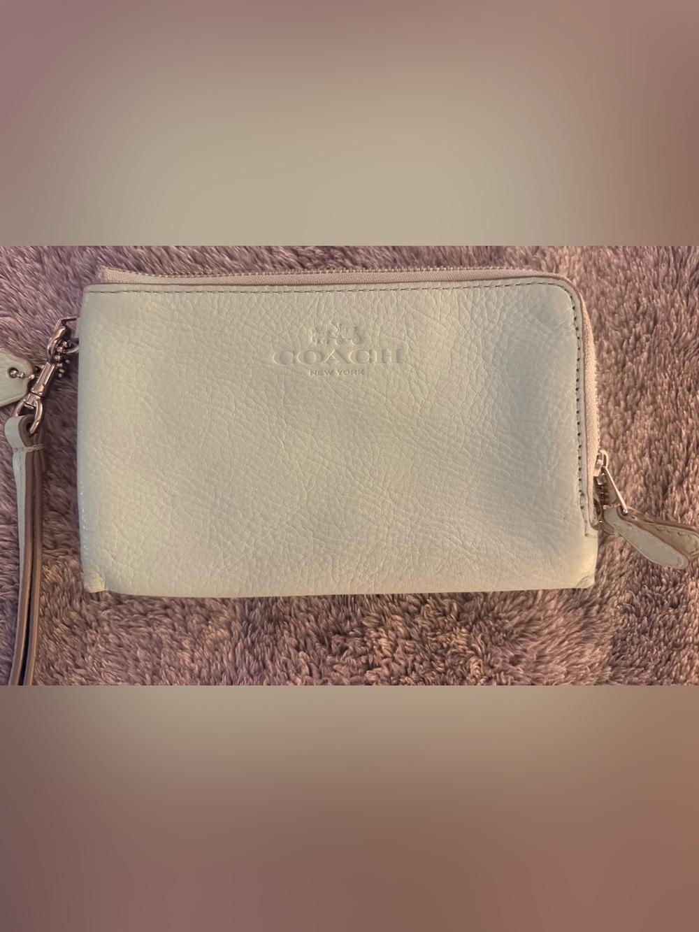 Coach Light Green Mint Leather Wristlet Wallet - Picture 6 of 12